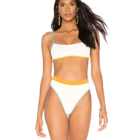 l*space Other - L*Space Ridin' High Gemma Colorblock Trim 2 Piece High Waist Bikini Set XS